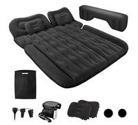 OTJSM Inflatable Car Air Mattress for Volvo V90 facelift 2016, Portable Car Camping Airbed, Flocked Foldable Car Sleeping Mattress, Car Back Seat Sleeping Pad, Car Blow Up Bed