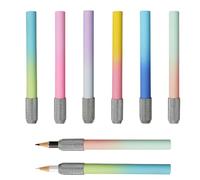 OTKARXUS Pencil Extenders,6PCS Rod Single End Handle Pencil Extender Holder,Metal Pencil Lengthener Pen Extension for Pencil Stationery School Office Supplies Art Writing Tool (Colorful A)