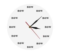 OTKU 30 cm Wall Clock The Time Is Now Wall Clock Now Time Motivational Clock Mindfulness Gift The Power Of Now Your Daily Reminder To Live In The Now For Home Wall Decor
