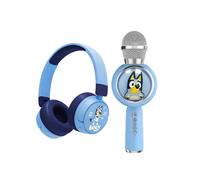 OTL Bluey Wired Headphones & Karaoke Microphone Bundle in Blue OTL Blue