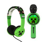 Otl Minecraft Wireless Headphones And Karaoke Microphone Bundle