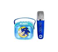 Sonic the Hedgehog Mini LED Wireless Karaoke Speaker with Bluetooth Microphone, Blue, Colour-Changing Lights