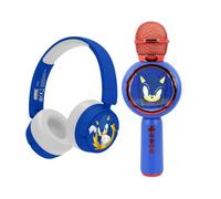 Otl Sonic The Hedgehog Wireless Headphones And Karaoke Microphone Bundle