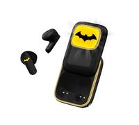 OTL Technologies DC1267 Batman Slide Open TWS Earphones with LED Light Up Display and Wireless Charging Case - Black