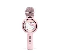 OTL Technologies Hello Kitty HK1210 Popsing LED Light Up Wireless Karaoke Microphone with Voice Changer Mode - Pink