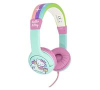 OTL Technologies Hello Kitty Rainbow Wired Headphones for Kids | Ages 3 to 7 Years, Model HK0760, 3.5mm Jack, Adjustable Headband