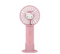 OTL Technologies HK1283 Hello Kitty Handheld Mini Fan, Rechargeable Battery, 2 Adjustable Speeds, Pink