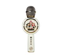 OTL Technologies K Pop Demon Hunters Golden Popsing LED Light Up Wireless Karaoke Microphone with Voice Changer Mode