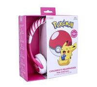 OTL Technologies Kids Headphones - Pokémon Pink Pokéball for Ages 3-7 Years