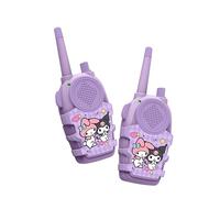 OTL Technologies Kuromi and My Melody Walkie Talkie Set, Static-Free Communication, 150m Range, Push-to-Talk Function, Ages 3+