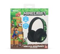 OTL Technologies MC1241 Minecraft Wireless Headphones with LED Light Up Feature - Black