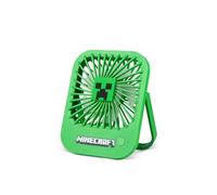 OTL Technologies Minecraft Portable Desk Fan, USB Rechargeable, Green