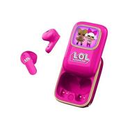 OTL Technologies LOL Surprise! Slide Open LED Light Up Display TWS Earphones with Wireless Charging Case - Pink