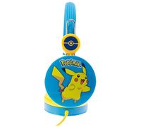 OTL Technologies Pikachu Blue Kids Headphones with Limited Volume for Kids Ages
