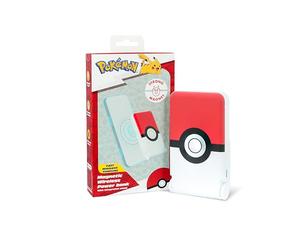 OTL Technologies PK1186 Pokemon Pokeball Wireless Magnetic Power Bank Charger with Folding Stand - Red