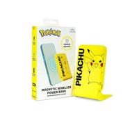 OTL Technologies PK1191 Pokemon Pikachu Magnetic Wireless Power Bank Charger with Built-in Stand - Yellow