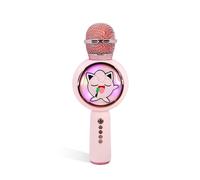 OTL Technologies Pokemon Jiggly Puff Popsing LED Light Up Wireless Karaoke Microphone with Voice Changer Mode - Pink
