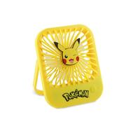 OTL Technologies Pokemon Pikachu Portable Desk Fan, USB Rechargeable, Yellow