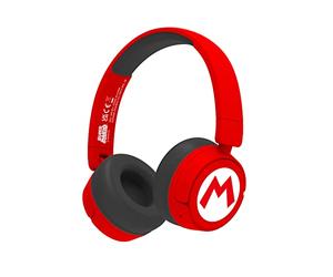OTL Technologies SM1016 Super Mario Wireless Kids Headphones - Red
