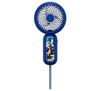 OTL Technologies Sonic the Hedgehog Mini Handheld Fan, Rechargeable Battery, Anti-slip Wrist Strap, Blue