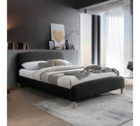 Otley Charcoal Fabric Bed - Sizes Available