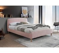 Otley - Double - Pink - Fabric - Low Foot-End Bed 4ft6 - Happy Beds
