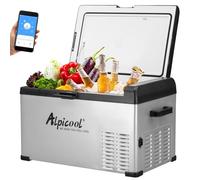 otmechl 30L Car Refrigerator Fridge DC12/24V Portable Freezer for Camping Driving Picnic