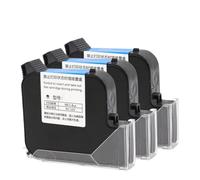 OTMFDPBG 25.4mm Eco Solvent Ink Cartridge For Handheld Printers Compatible With Invisible Ink Technology 600DPI Portable Expiry Date(25.4mm Black 3pcs)