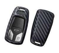 OTMIK Carbon Fiber Silicone Car Key Cover Case fit for Audi A4 New A4L A5 A6L QT S5 S7 Q7 TTS Key Shell Accessories