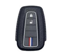 OTMIK Tricolor Silicone Car Key Cover Case fit for Toyota Corolla Prius Camry CHR C-HR RAV4 Altis Land Cruiser Prado Key Shell Accessories (2 Buttons)