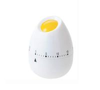 OTNE Egg Shaped Mechanical Kitchen Timer, White, 60 Minutes Count Down Timer for Cooking