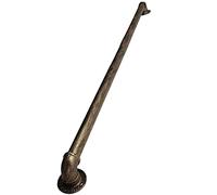 OTOEKO Handrail For Stairs, 1m 1.5m 2m 2.5m 3m Rustic Gold-copper Staircase Banister Hand Rails For Indoor And Outdoor, Wall Mounted Wrought Iron Grab Bar (Size : 6.6ft/2m)