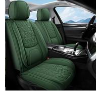 otoez Car Seat Covers Full Set, 5 Pcs Nappa Leather Seat Covers for Cars, Breatheable Automotive Seat Cushion Protector Full Coverage Universal Fit for Most Car Sedan SUV Truck Pick-up, Green