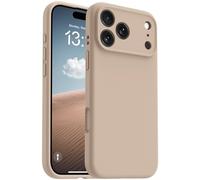 OTOFLY Magnetic for iPhone 17 Pro Max Case,Compatible with Magsafe,Classic Liquid Silicone Mobile Phone Case,Integrated Camera Control Button,Anti-Scratch Microfiber Lining,Light Coffee Brown