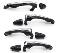 Otois 8Pcs Front Rear Exterior Outer Door Handle Chrome Black 1Set for Kia Optima 2011 2012 2013 2014 2015