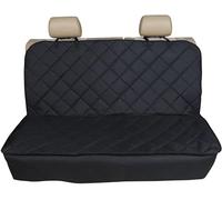 OTOKEA Dog Car Seat Cover - Rear Seat Universal Bench Seat Cover, Quilted, Waterproof, Cushioned, Anti-slip for Pet, Spills, Kids, Tools Protection (Black)