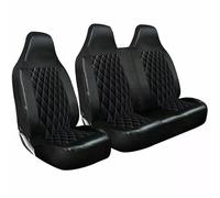 OTOKEA For MERCEDES E SPRINTER - Van Seat Covers, Front Pair Single & Double, Quilted Cushioned Design, Airbag Friendly - Black