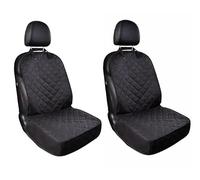 OTOKEA For RENAULT KANGOO - Front Car Seat Covers, Set of 2, Black, Quilted Diamond Design, Fit for Driver and Passenger with Extra Flap