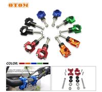 OTOM Motorcycle Handlebar Clamp CNC Aluminum Alloy Bar Clamps 1 1/8" 28mm For Suzuki Yamaha BMW Honda KTM CRF KX HandleBar Riser 12mm Green
