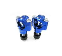 OTOM Motorcycle Handlebar Clamp CNC Aluminum Alloy Bar Clamps 28mm or 1 1/8" For kxf wr CRF HandleBar Riser (Blue, 12mm)