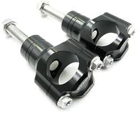 OTOM Motorcycle Handlebar Clamp CNC Aluminum Alloy Bar Clamps 28mm or 1 1/8" For Suzuki Yamaha BMW Honda CRF HandleBar Riser (Black, 10mm)
