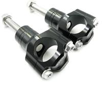 OTOM Motorcycle Handlebar Clamp CNC Aluminum Alloy Bar Clamps 28mm or 1 1/8" For WR KXF FE FC RMZ CRF Adjustable HandleBar Riser (Black, 12mm)