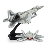 OTONOPI Fighter Jet Toy F-22 Raptor Fighter Bomber Aircraft Diecast Army Fighting Jet 1/100 Airplanes Model with Lights and Sounds for Kids