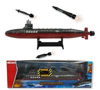 OTONOPI Toy Submarine Military Naval Ship with Launching Function Sound Effects Army Toy Warship Play Set for Kids 16.5 Inches Model Boat with Display Stand