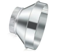 Otoolling 10 Inch to 6 Inch Duct Reducer Increaser Galvanized Steel Air Duct Adapter Round Crimped Pipe Connector Fitting Coupling for HVAC Ventilation Systems