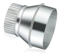 Otoolling 10 Inch to 8 Inch Duct Reducer Increaser Galvanized Steel Air Duct Adapter Round Crimped Pipe Connector Fitting Coupling for HVAC Ventilation Systems