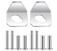 Otoolling 10 Pcs Screen Door Closer Kit Include 2 Iron Sheet and 8 Replacement Pins Storm Door Closer Replacement Parts Compatible with Andersen Emco Larson 40201 Pella