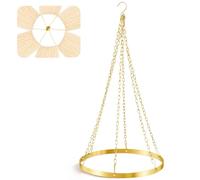 Otoolling 12 Inches Gold Metallic Ceiling Drapes Hanging Kit for 6 Panels Wedding Ceiling Drapes Canopy Hoop Metal Hardware Kit for Draping Fabric Indoor Outdoor Decorations Backgrounds