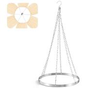 Otoolling 12 Inches Silver Metallic Ceiling Drapes Hanging Kit for 6 Panels Wedding Ceiling Drapes Canopy Hoop Metal Hardware Kit for Draping Fabric Indoor Outdoor Decorations