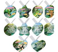 Otoolling 150 Pcs VBS Tag Rainforest Falls VBS Decorations Exploring The Nature of God Kit with 24" Aluminum Safety Chains, Includes 125 Tags and 25 Chains for Vacation Bible School